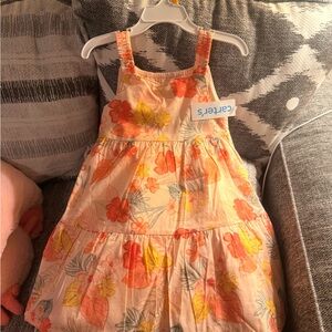 Carter's Orange and Yellow Floral Dress